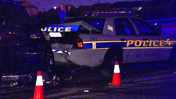 Grand Prairie officer injured in chain-reaction crash | wfaa.com