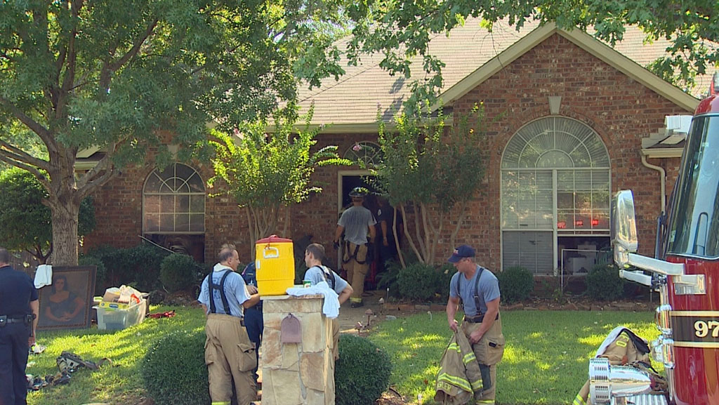 Workers burned in North Richland Hills house fire