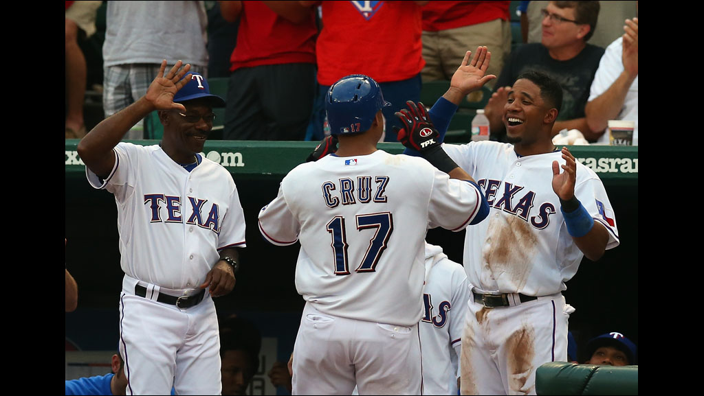 Texas Rangers on X: Nelson Cruz with his two-year old son, Nelson