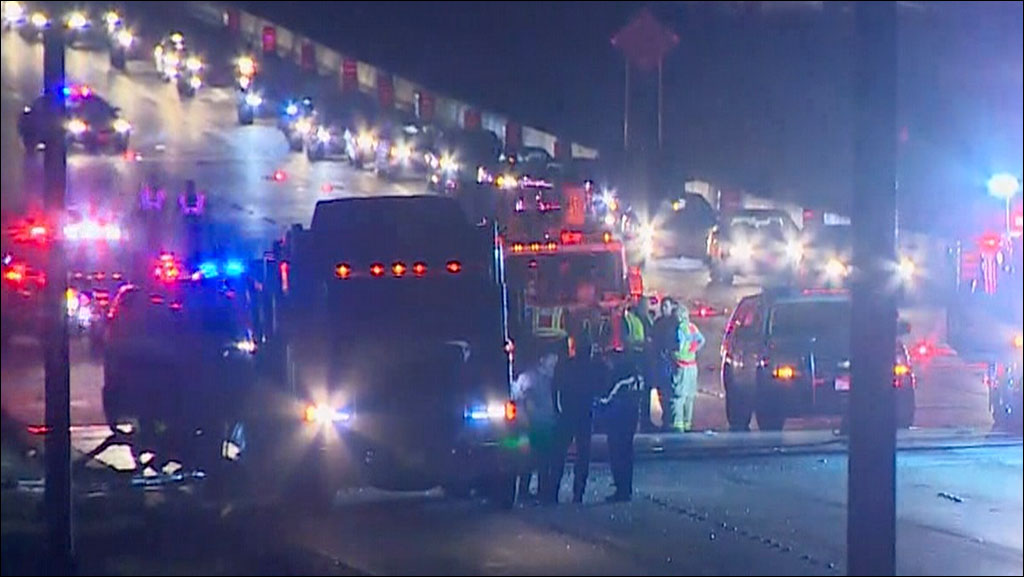 Fiery crash on Interstate 30 in Grand Prairie | wfaa.com