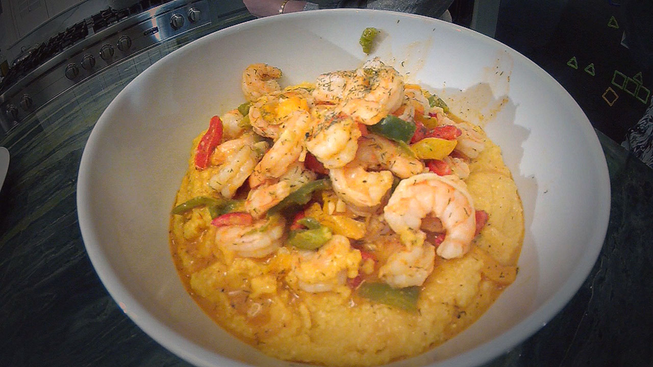 Recipe Lightened Up Shrimp and Grits