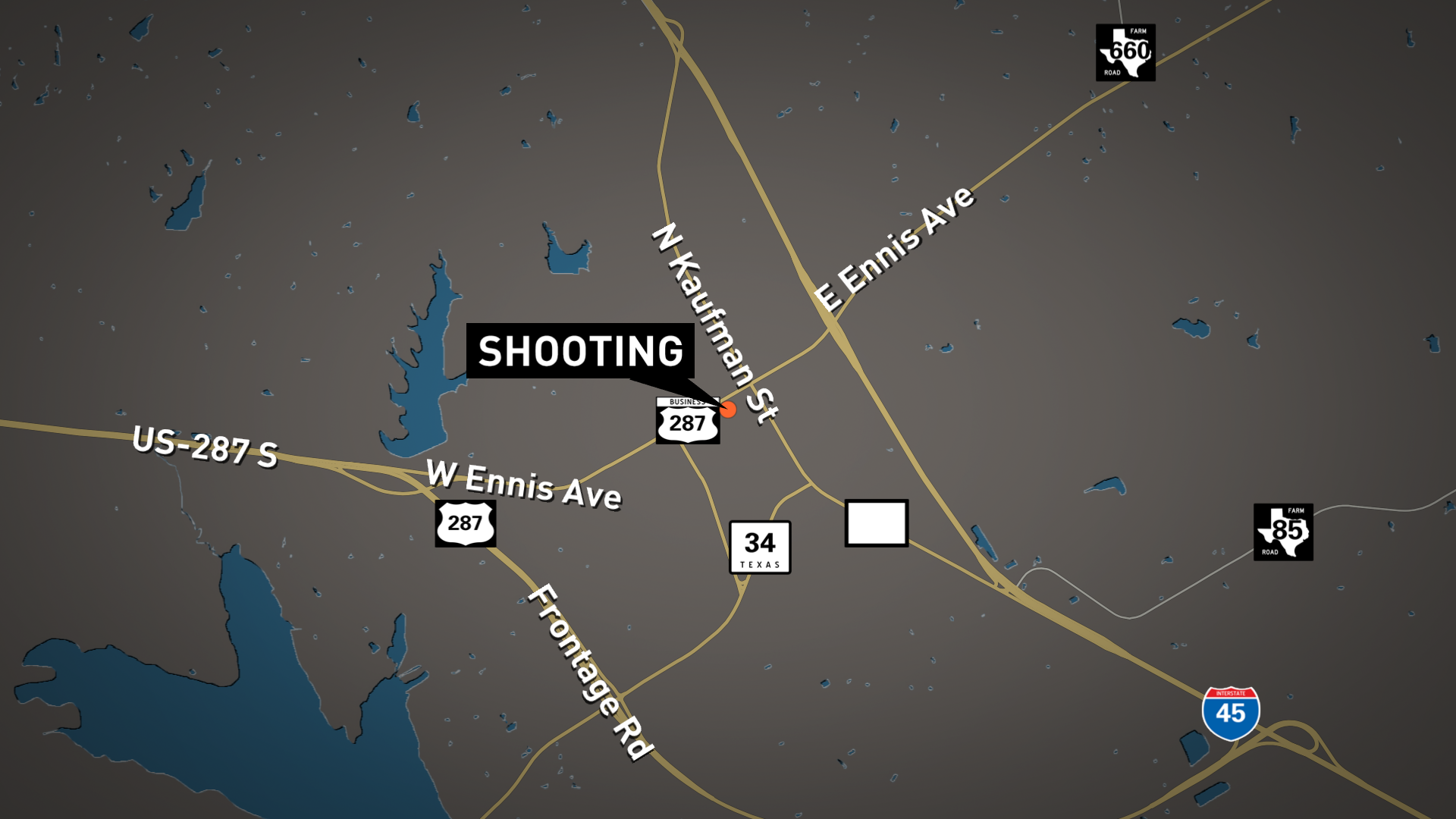 Officerinvolved shooting near Ennis police station