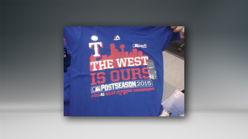 texas rangers the west is ours shirt