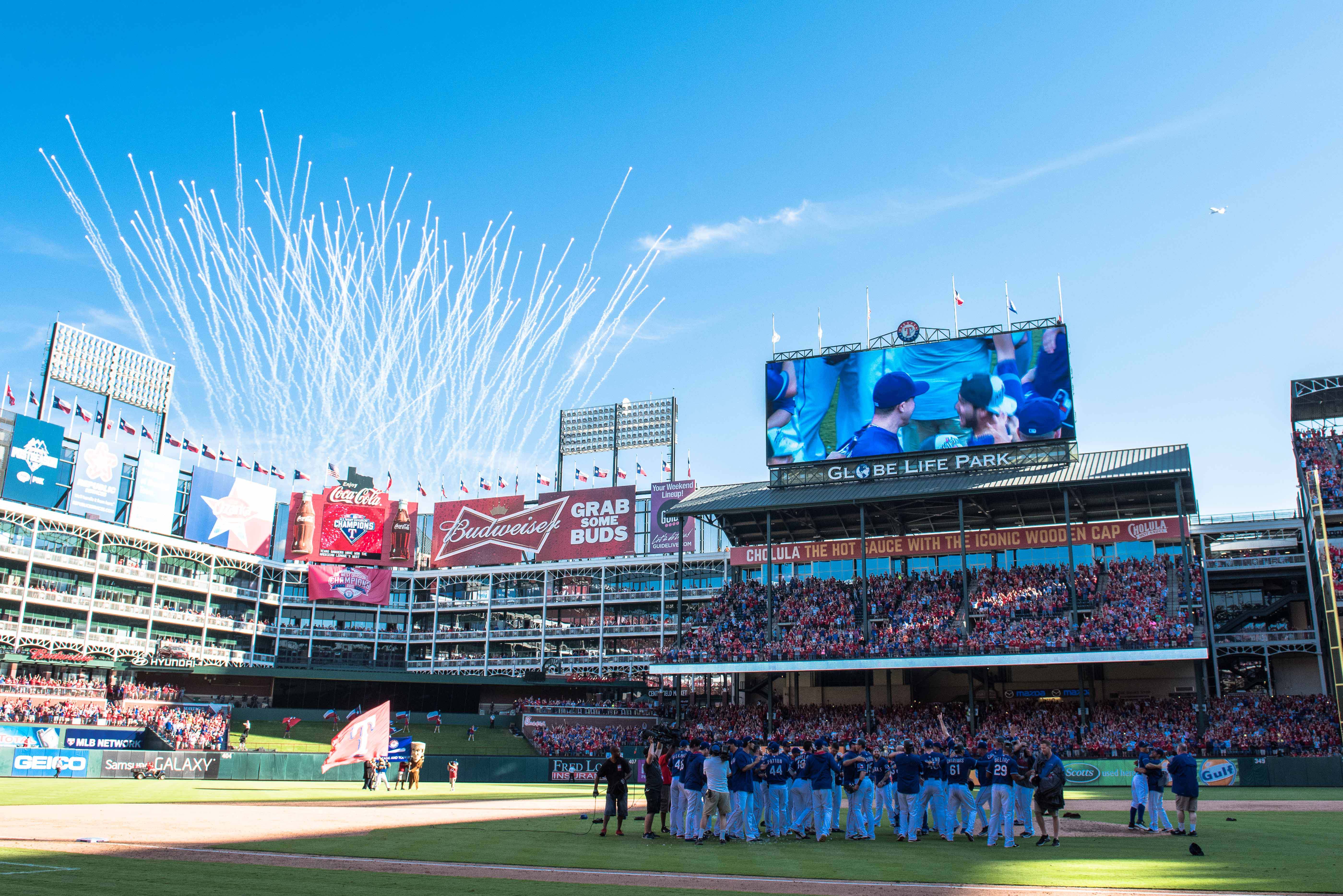 Texas Rangers share video of billion dollar new ballpark, get