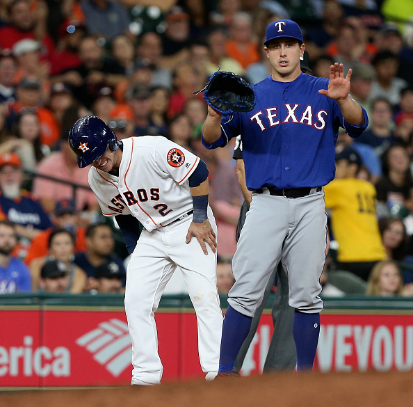 Alex Bregman and Jake Marisnick by Bob Levey