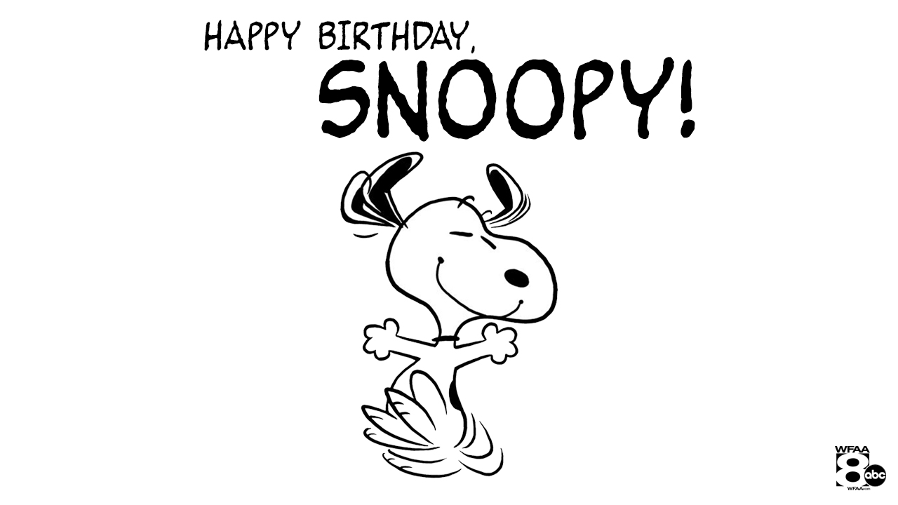 Happy birthday, Snoopy! wfaa.com.