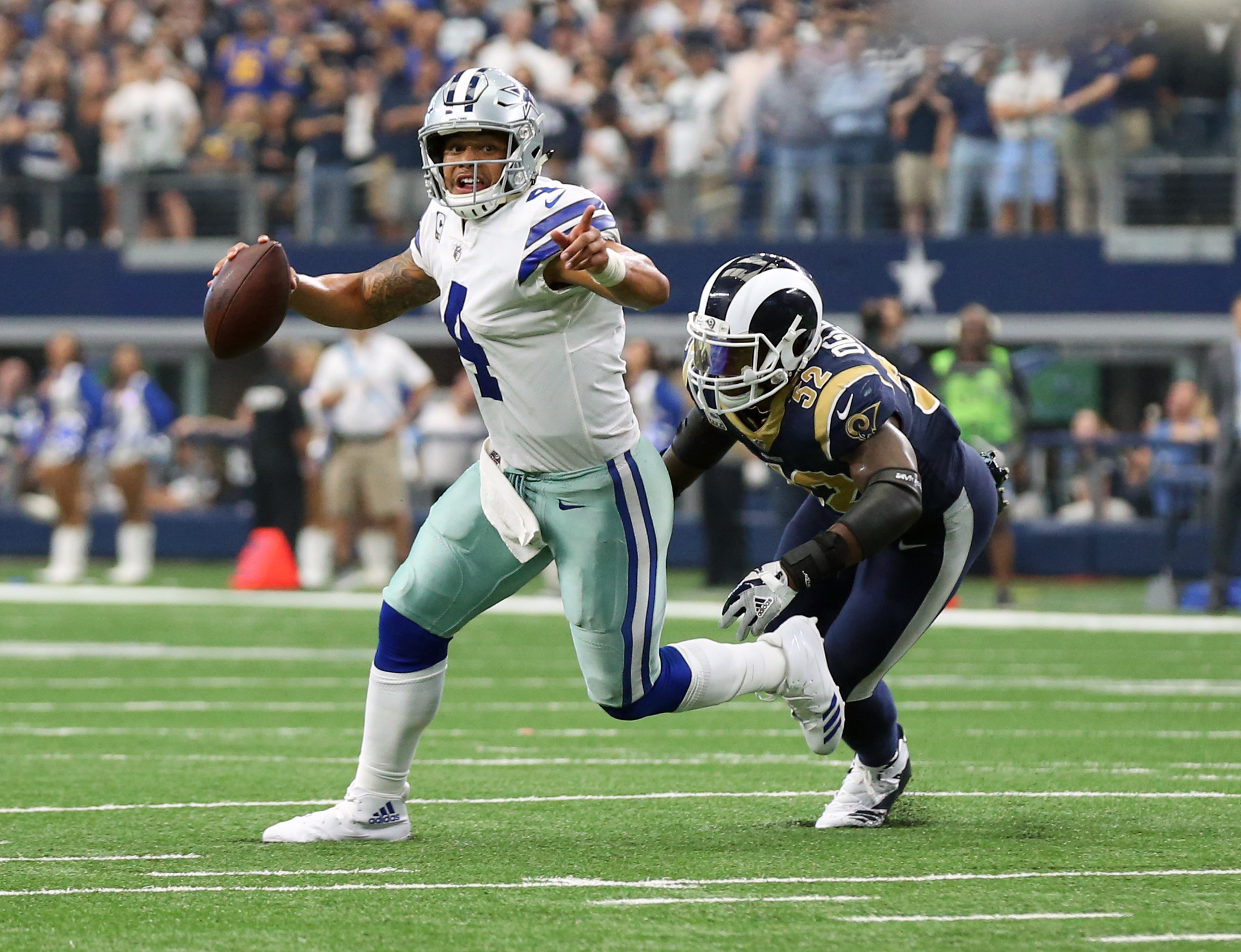 Dak Prescott, Ezekiel Elliott, Dallas Cowboys demolish Los Angeles Rams, 44-21,  ahead of NFC East title showdown with Philadelphia Eagles