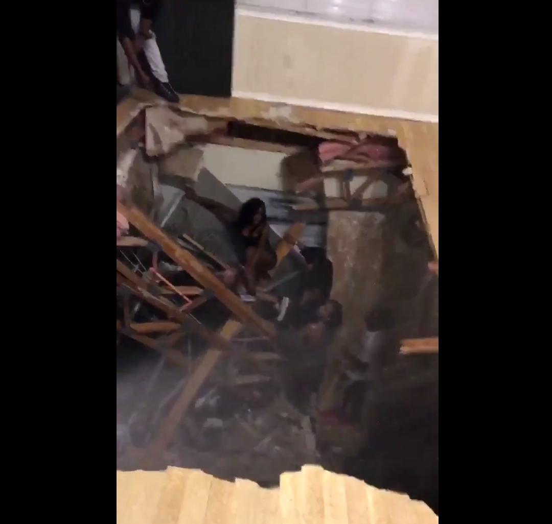 Apartment floor collapses during student party