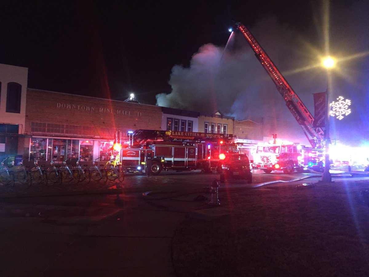 Part of Denton Square destroyed by 4alarm fire