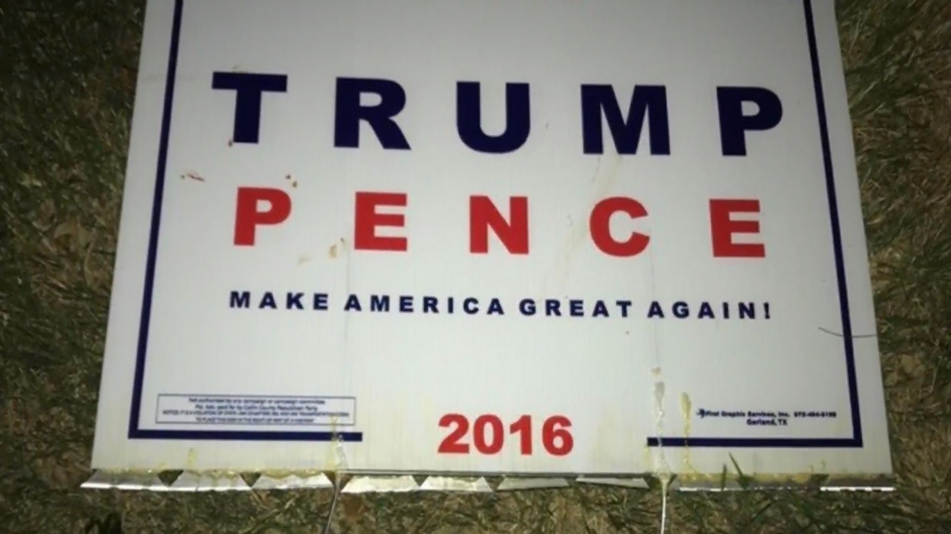 Blades found on campaign sign posted at polling place | abc10.com