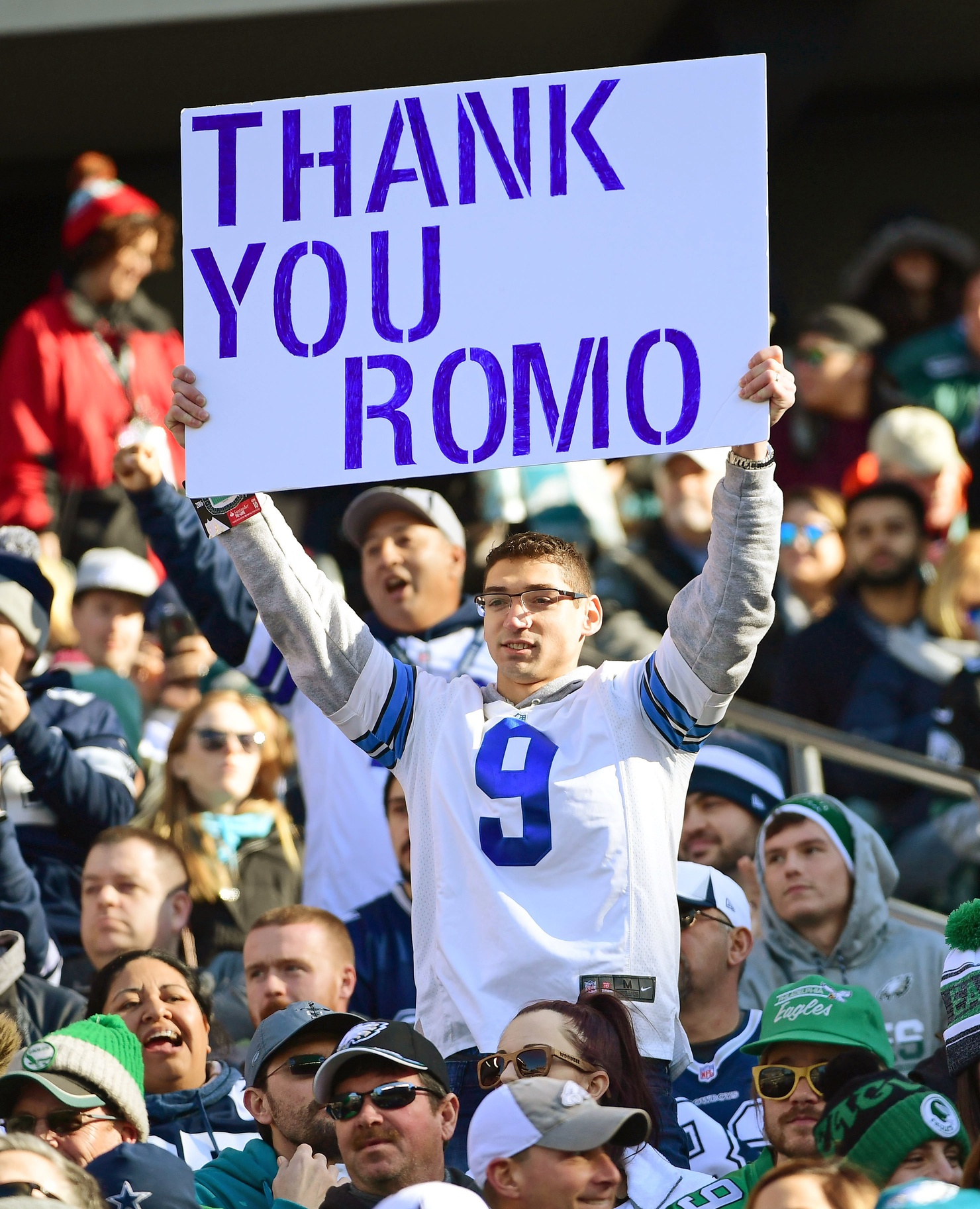 Tony Romo Celebrating